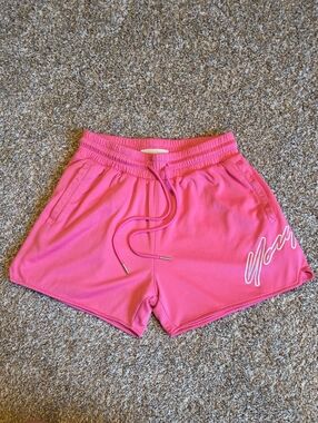 YoungLA Hot Pink Drawstring Athletic Mesh Shorts